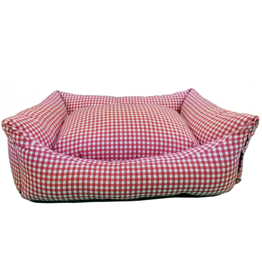 Cama Cuna cuadrada VICHY T3 60x50 Rojo, , large Imagen numero 2